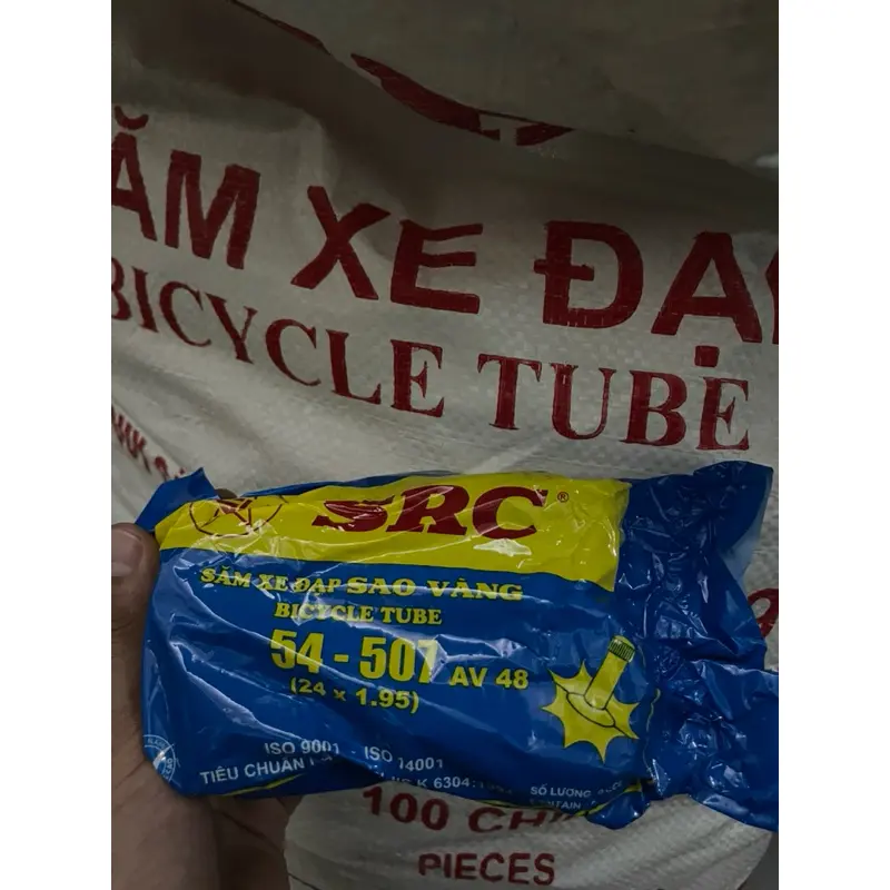 Lốp Vỏ săn ruột xe đạp địa hình cỡ 26x1.95 và 24x1.95 chính hãng SRC cao su Sao Vàng 7