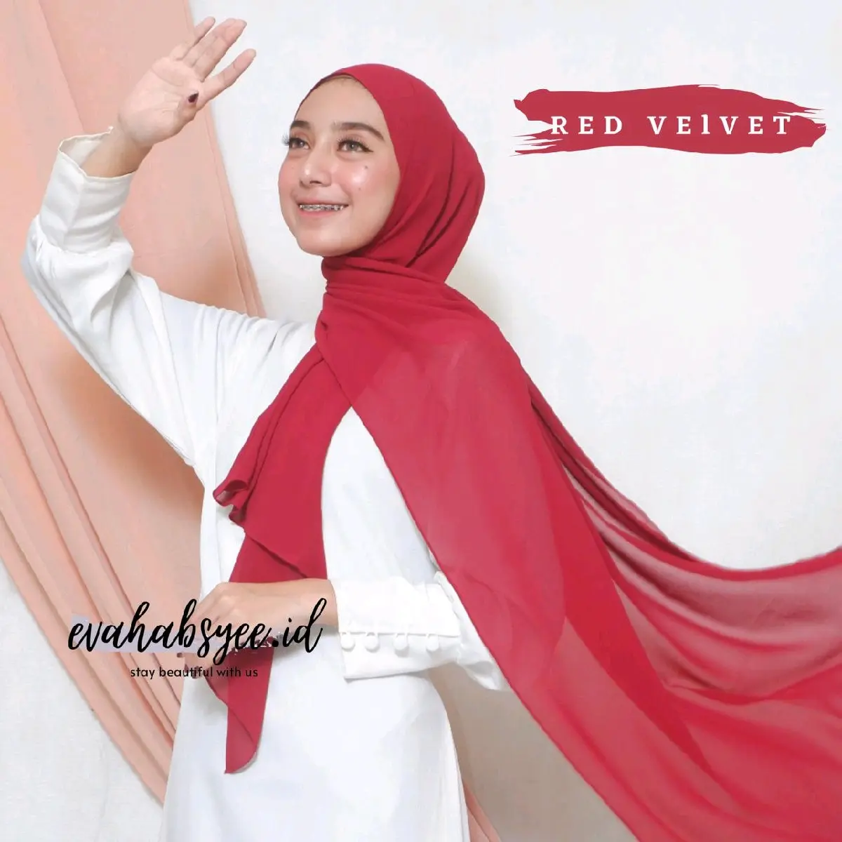 Pashmina Merah Cabe Pashmina Maroon Pashmina Wine