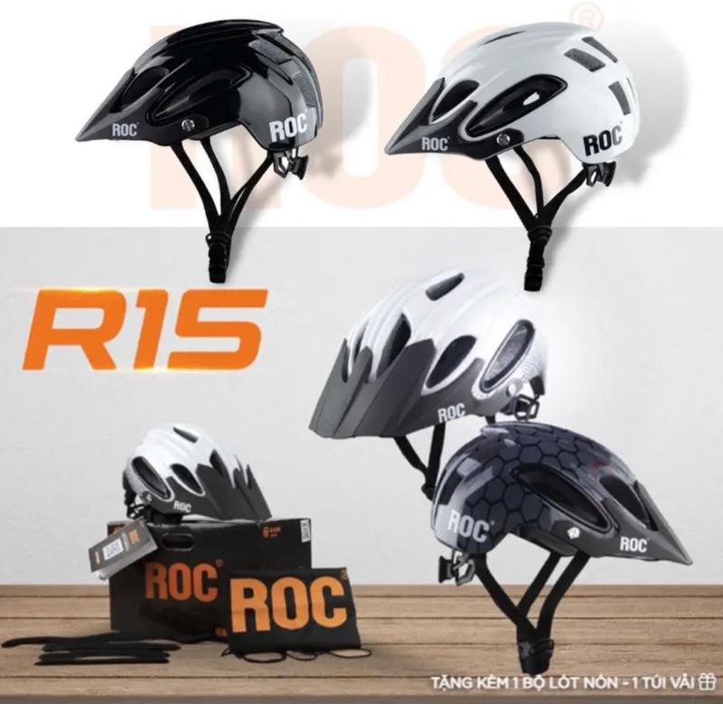 Mũ Bảo Hiểm Xe Đạp ROC 15 Khoá Nam Châm Thương Hiệu ROC HELMET Full Box