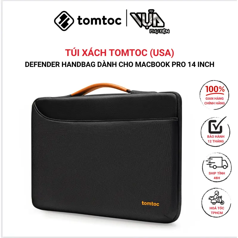 Túi Xách Tomtoc (Usa) Defender Handbag Dành Cho Macbook Pro 14 Inch 0
