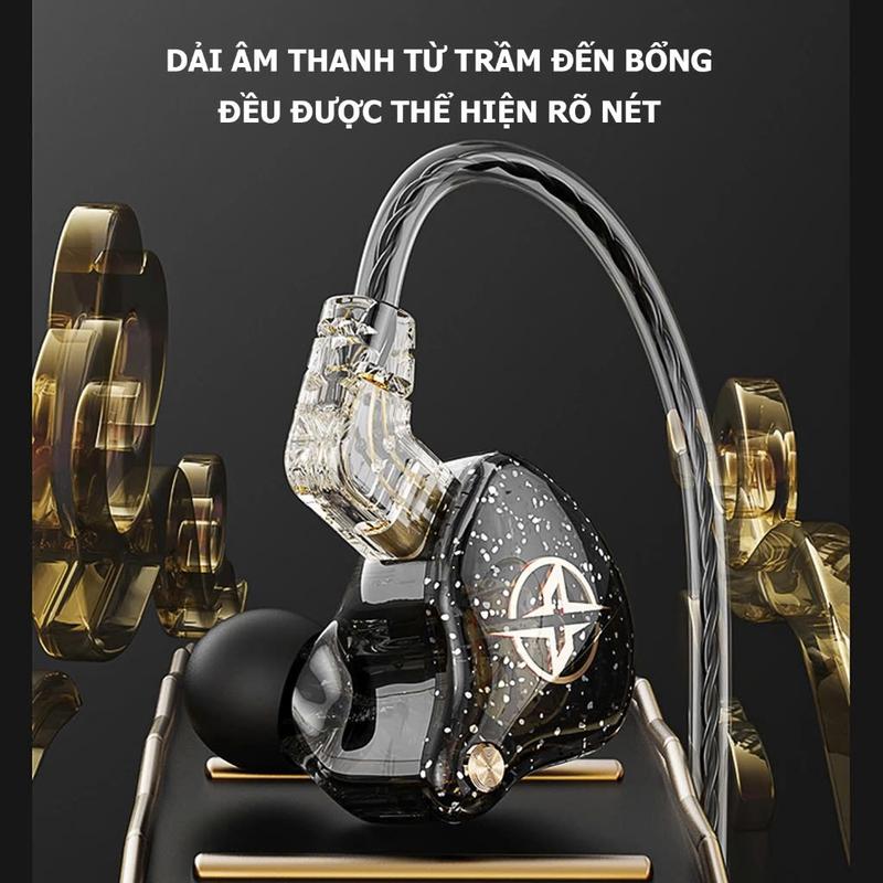Tai Nghe Kiểm Âm Nhét Tai Chuyên Nghiệp Dài 1.2m Ân Thanh Nổi Stereo 4