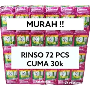 PAKET HEMAT RINSO 72 SACHET 30 RIBUAN RINSO DETERGEN MURAH