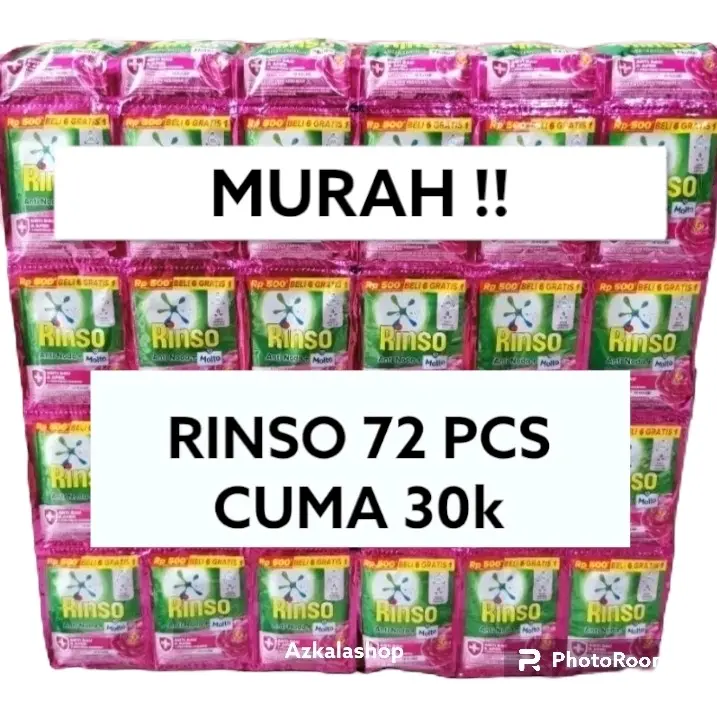 Hadiah Rinso PAKET HEMAT RINSO 72 SACHET 30 RIBUAN RINSO DETERGEN MURAH - Shop ...