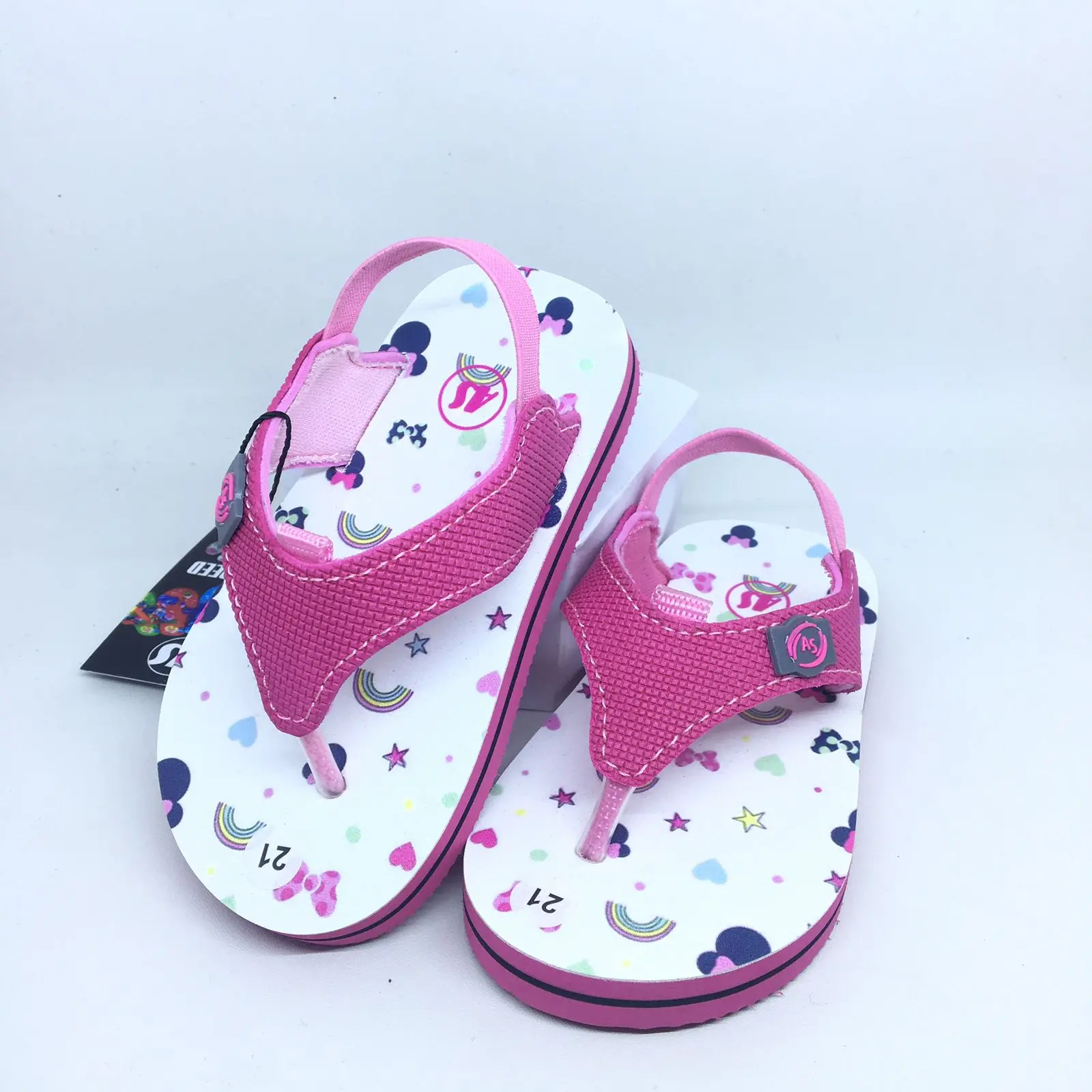 SANDAL JAPIT ANAK CEWEK PEREMPUAN KARAKTER MINNIE MOUSE ACUN KIDS "DAILY SERIES" - FUSIA - MINNIE CUTE