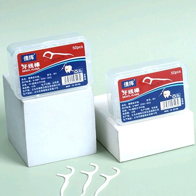 Combo 12 hộp tăm chỉ nha khoa Dental Flossers (600 chiếc) - vệ sinh răng miệng sạch sẽ 5