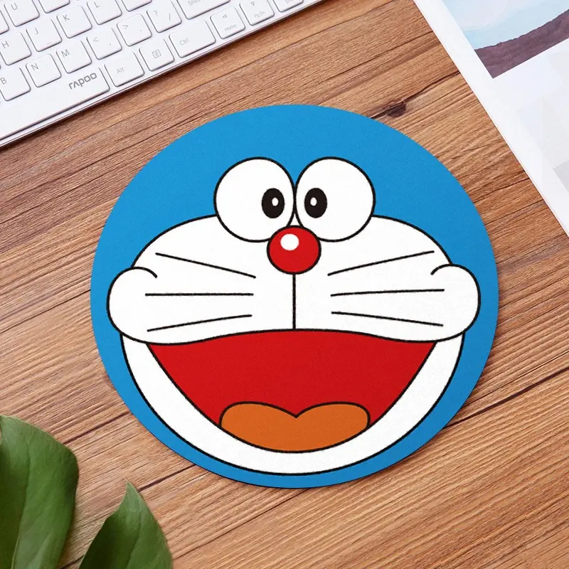 Lót chuột hình tròn dễ thương đáng yêu xinh xắn ngộ nghĩnh chất liệu dày dặn chống trơn trượt 6