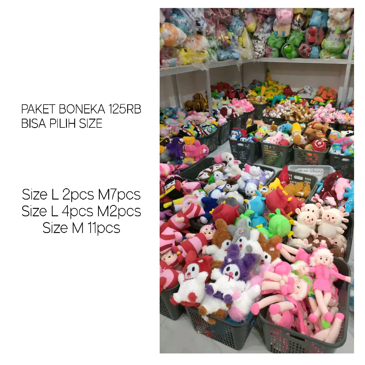 PAKET BONEKA 125RB BISA PILIH