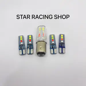 PROMO PAKET LAMPU STOP REM RBG BOLVAN LED DAN LAMPU SEIN SEN DEPAN BELAKANG JELLY RBG 4 WARNA RUNNING FLASH DC 12 VOLT UNIVERSAL Motorcycle