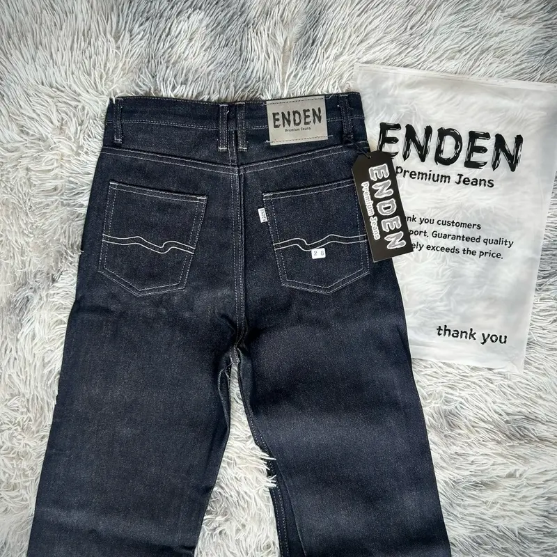 กางเกงENDENผ้าดิบ16oz กระบอกใหญ่ แถมป้ายห้อยทุกตัว ผู้ชาย ยีนส์ Jeans