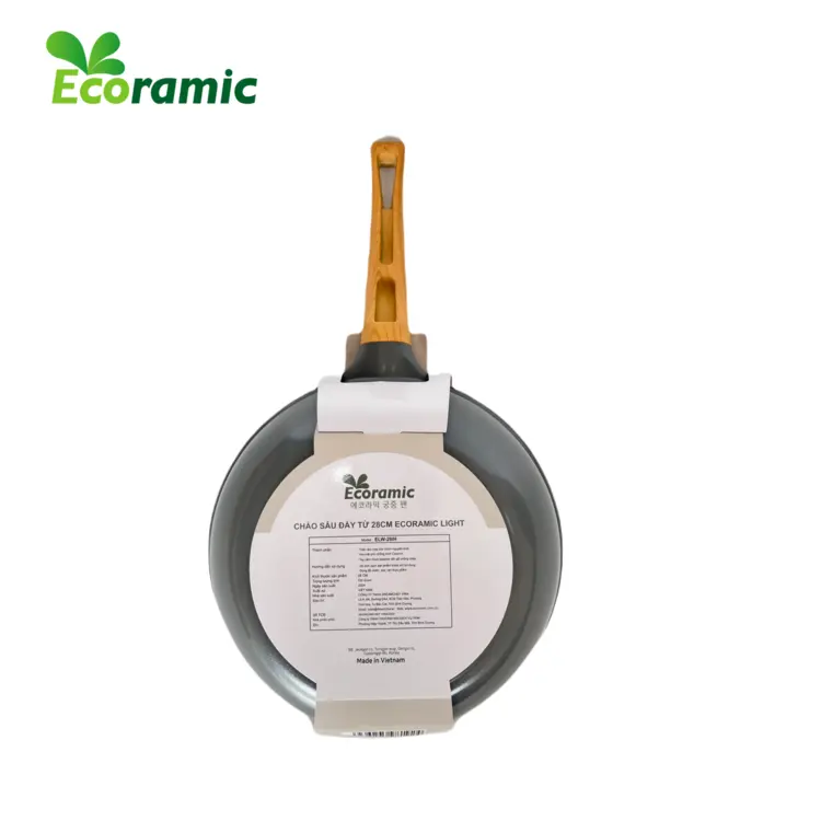 Chảo Sâu Vân Đá Đáy Từ Ecoramic Light - Size 20/24/26/28 - Chống Dính Cao Cấp 5