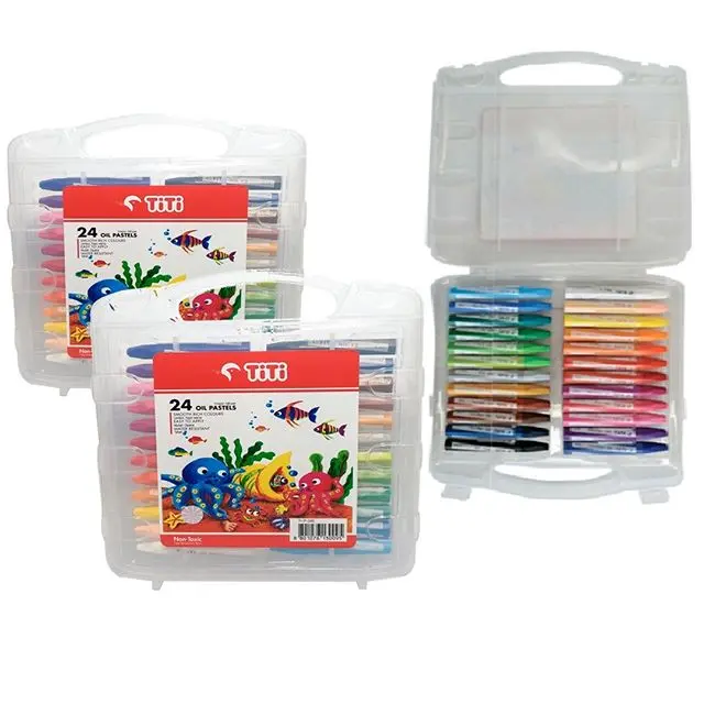 Promo Crayon  Jayko/Titi 24 oil pastels krayon Titi 24 Isi 24 Warna Murah 0