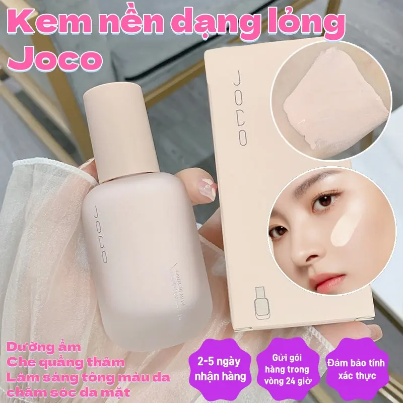 Kem nền dạng lỏng Joco Kem nền che khuyết điểm kiểm soát dầu lâu trôi