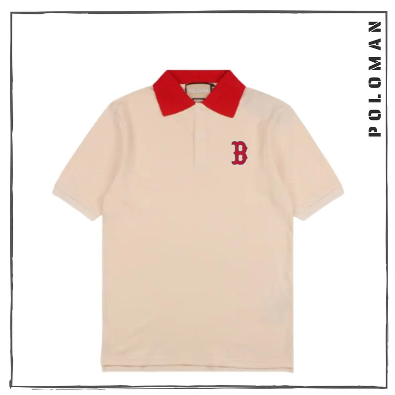 Áo Có Cổ POLOMAN B ĐỎ Vải Thoáng Mát Mềm Mịn - Áo Polo Tay Ngắn The Bad God Thời Trang Form Chuẩn Ngắn Tay Top  Menswear Cộc Tay Shirt 0