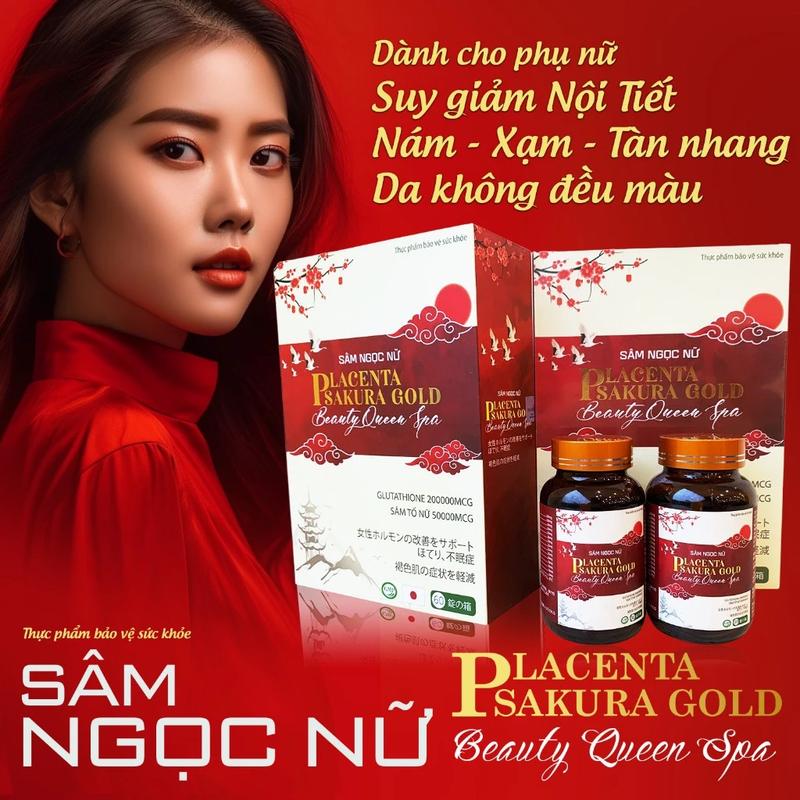 [A02] [Nội Tiết Dạt Dào] Viên Uống Sâm Ngọc Nữ Beauty Queen Spa - Cân Bằng Nội Tiết Tố - Sáng Da, Giảm Khô Hạn, Nám, Sạm, Tàn Nhang - Hộp 2 Lọ (60 Viên) - Tùng Dương MP