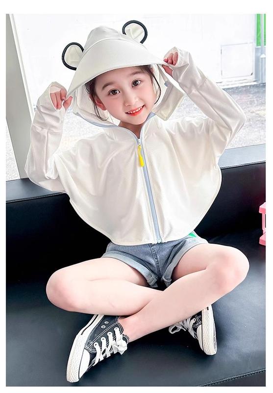 Product Introduction of Children's Cape Sun Protection Clothing Summer Thin Girls' Ice Silk Sun Protection Clothing Baby Summer Fashionable Skin Clothing Children's Fashion 12