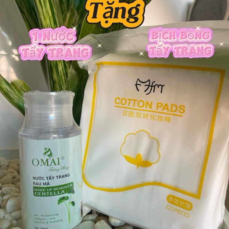 (Chính hãng) Nước tẩy trang Omai Làm sạch da, Không gây bết rít, Làm mờ tình trạng lão hóa (tặng bịch bông tẩy trang 222 miếng)