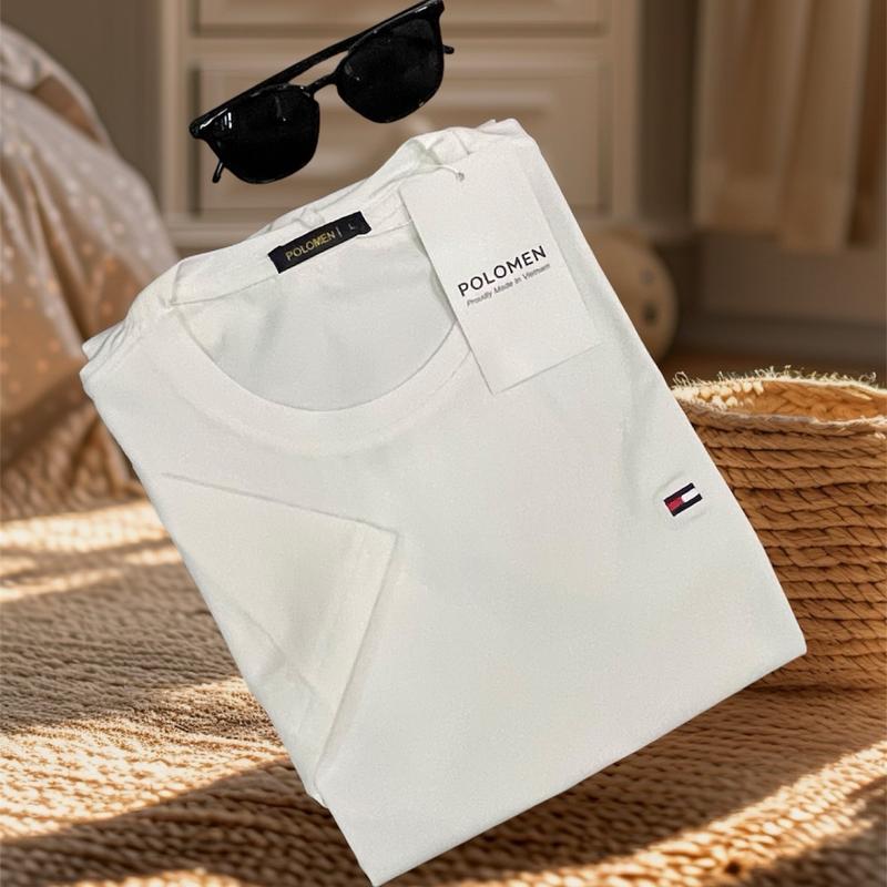 ￼Áo thun nam cổ tròn POLOMEN vải cotton 100% với nhiều màu mới trẻ trung. thanh lịch. 8