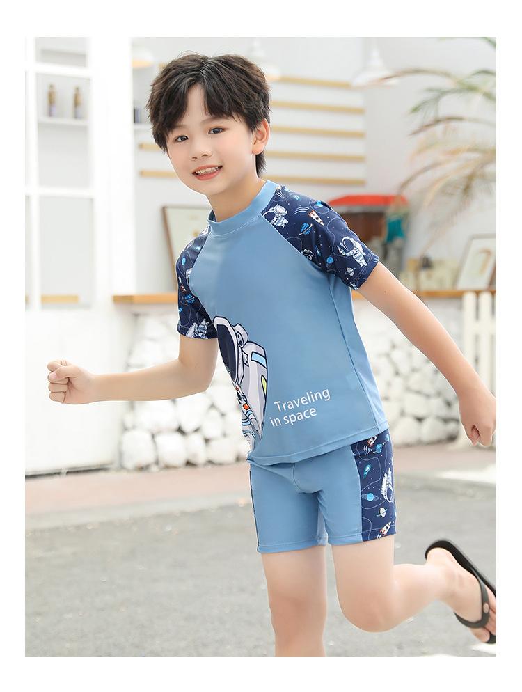 Product Introduction of 2024 New Children's Swimsuit Boys and Girls Split Quick-Drying Professional Swimwear Big Boys and Girls Swimsuit Outfit Wholesale 15