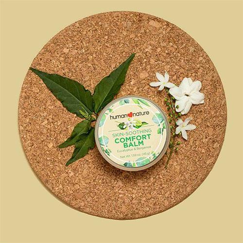 Product Introduction of Human Nature Comfort Balm - Natural with Eucalyptus & Bergamot | Moisturizing, Soothing On-the-Go Massage | Body Care Oil 1