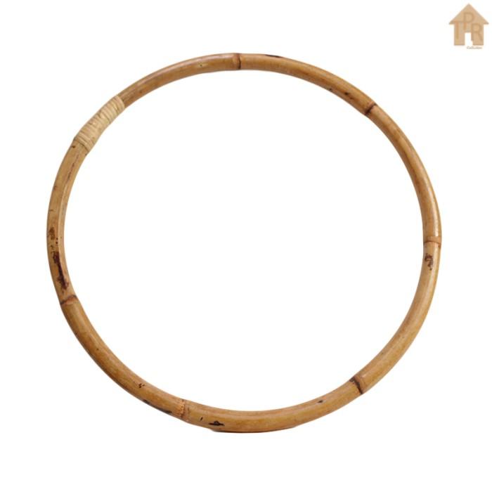 Hula Hoop rotan asli natural 50cm. kuat dan tahan lama. 1