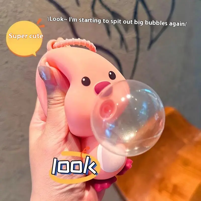 Loopy Ruby Bubble Blowing Squeeze Fun Bubble Blowing Decompression Toy Cute Artifact Street Toy