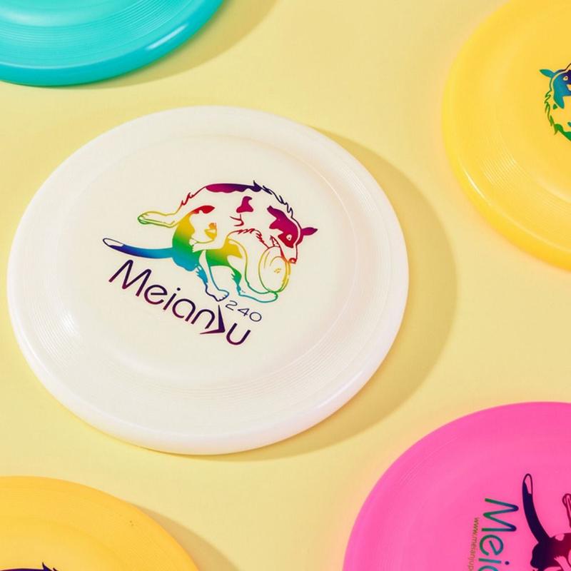 Fashion 24cm Pet Flying Discs Bite Resistant Soft Dog Throwing Type Toy Luminous Interactive Dog Toy For Training 5
