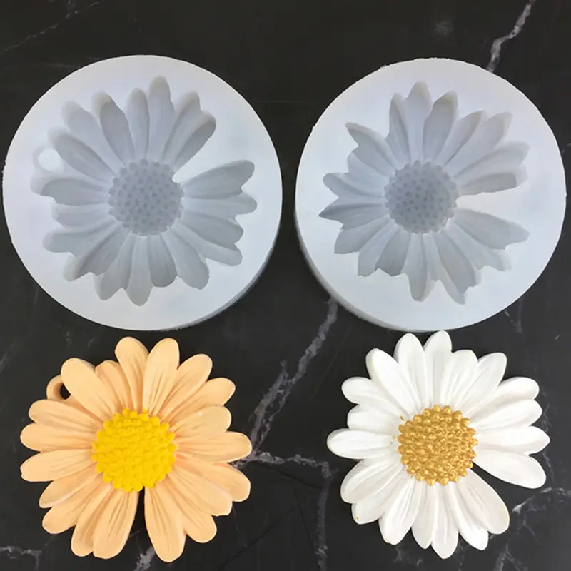 1 Pcs Chamomile Flower Silicone Mold Handmade Soap Candle Mold DIY Decoration Mold