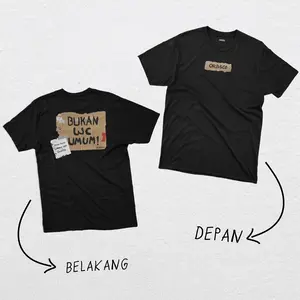 ORBSCO T-Shirt Kaos Distro Bukan WC Umum Unisex Pria dan Wanita