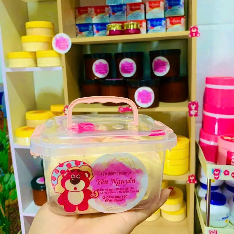 CoMBo Tửa Sợi TRỘN SẴN (Hủ350g.kem) Da thâm sạm ngâm chai lì da dùng nhiều loại không trắng Muốn khử da vàng trắng nhanh Chăm Sóc Da Làm Đẹp Da