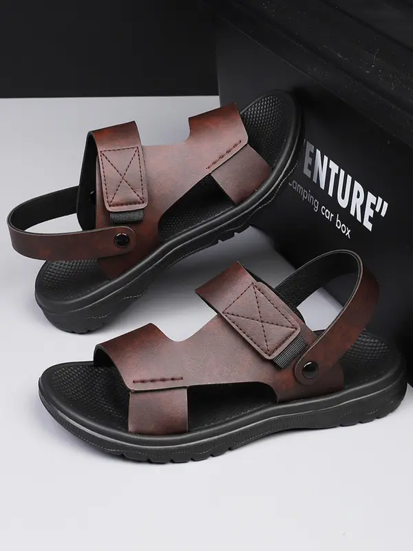 Men's Fashionable Plain Color Slides, Casual Comfortable Non-slip Slippers for Indoor & Outdoor Wear, Breathable Comfortable Shoes for Daily Wear 2