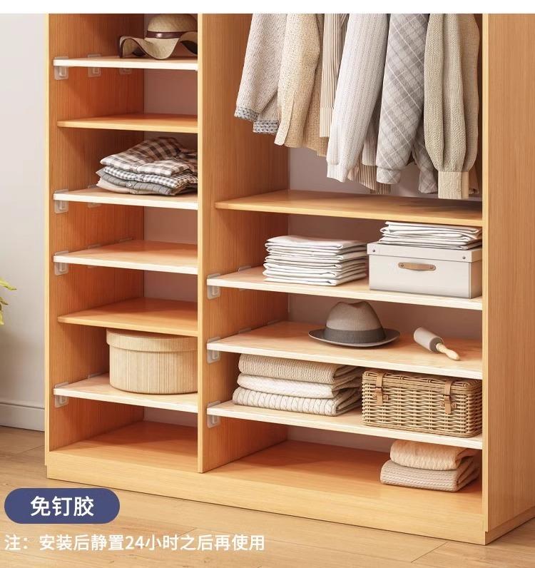 Product Introduction of Wardrobe Layered Partition Board Cabinet Layered Rack Storage Rack Cabinet Inner Wooden Shelf Organizer Cabinet Partition Board 16