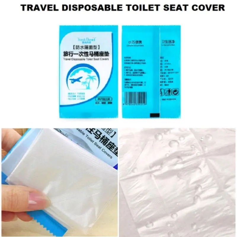Alas Duduk Kloset Travel WC Umum Disposable Seat Cover Plastik Toilet Duduk 4