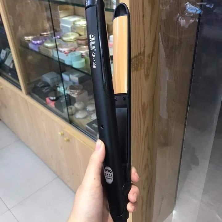 Máy là bản cong sử dụng salon tóc là cụp giả ép cụp tóc nữ ôm tóc máy CF-199B Máy Ép Tóc