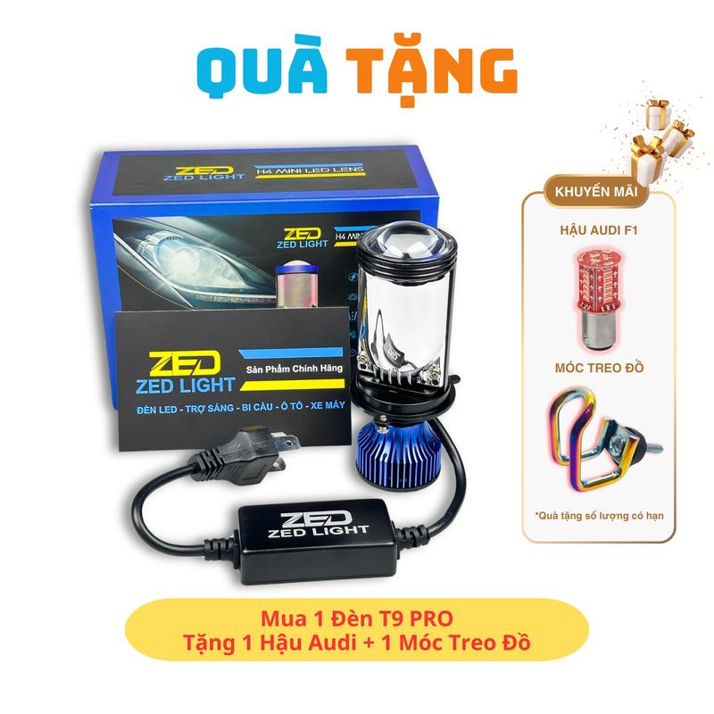 Đèn Pha LED Bi Cầu T9 PRO ZED LIGHT - 45W Ánh Sáng Vượt Trội, Cắt Sáng Chống Chói Mắt, 12 24V Điện Bình Chuyên Lắp ÔTô Xe Máy - Phụ Tùng