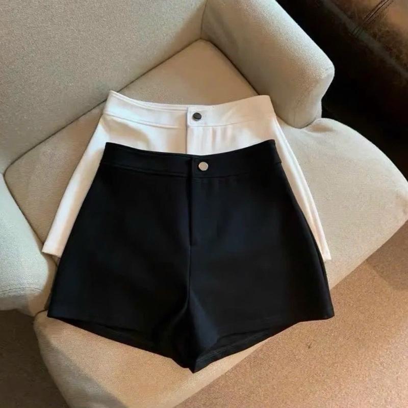 Quần short nữ cạp cao chất umi co giãn cúc cài siêu tôn dáng  thiết kế ôm sát thoải mái và tiện lợi cho người sử dụng