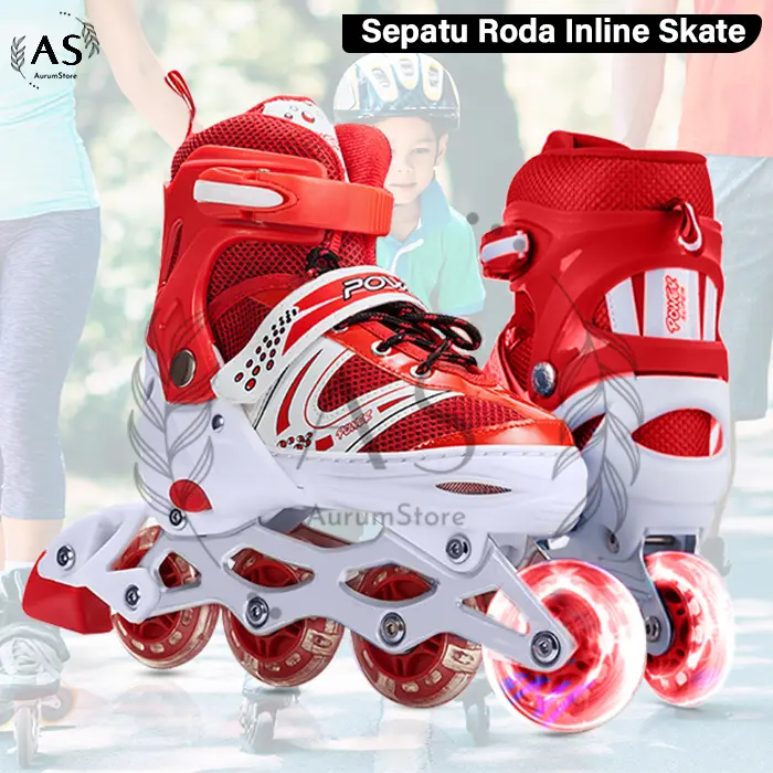 Sepatu Roda Anak POWER SUPERB / Inline Skate Anak Murah FREE BAUT BAJAJ ...