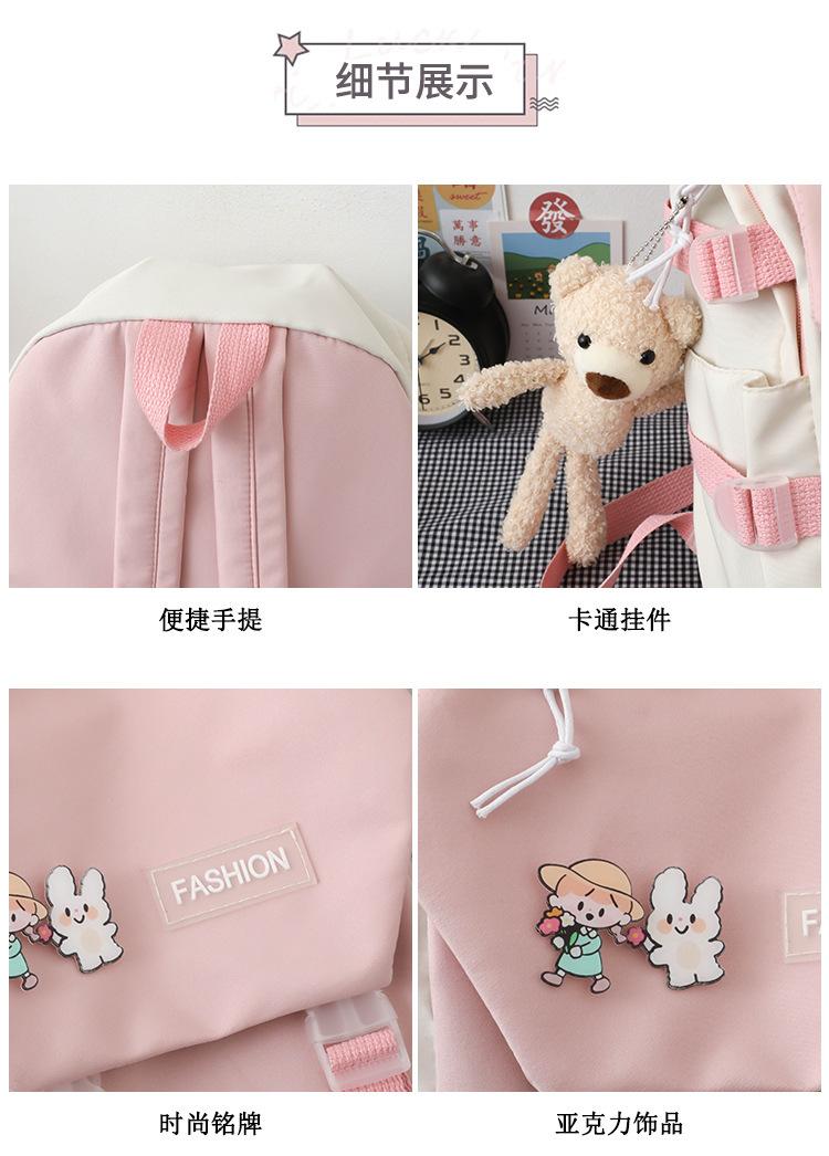 Product Introduction of Ba Lô Unisex, Phong Cách Nhật Bản, Dành Cho Học Sinh, Cặp Sách, Phong Cách Preppy, Túi Đi Chơi Ba Lô Phong Cách Dụng Cụ, Năm 2024 5