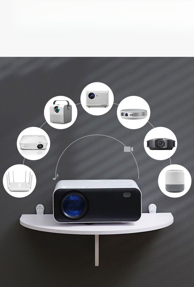 Product Introduction of Wall-Mounted Punch-Free Projector Bracket Router Bracket Bedside Wall Hanging Decoration Storage Rack Wall-Mounted Wifiwall Hanging 2