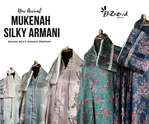 Mukena Dewasa Putusan 2 in 1 Zipper Silky Premium Bahan Katun Silky Premium By.Elzaze Mukenah Katun