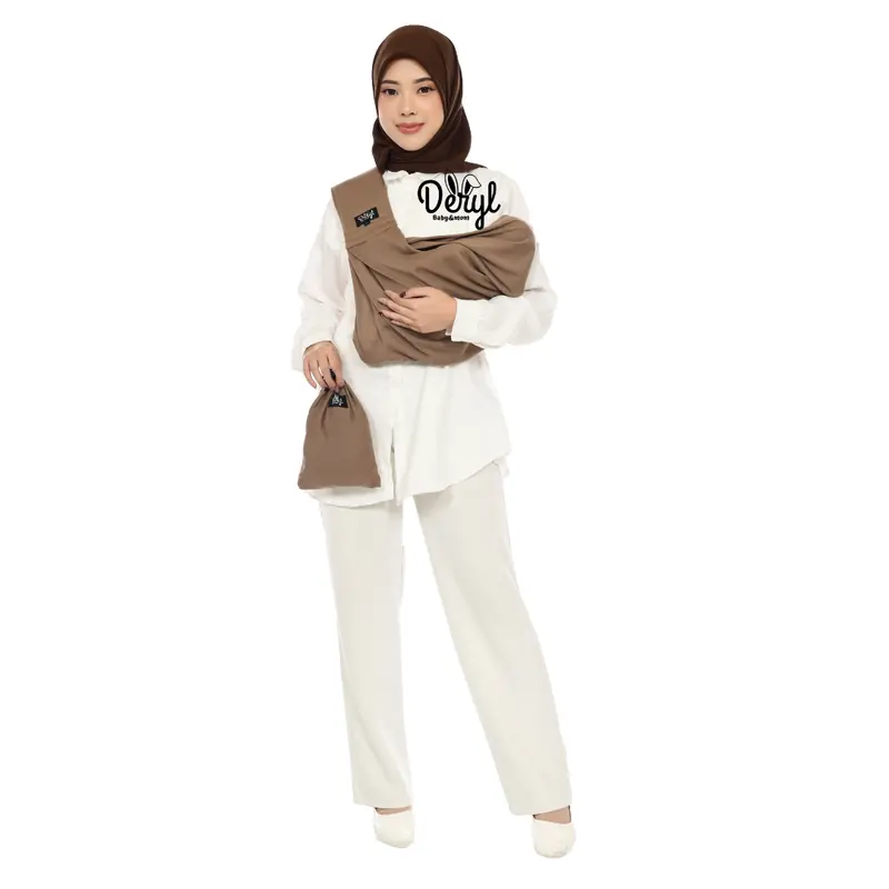 DERYLBABY Gendongan Bayi Samping Instan Geos Busa Gen Two  Plus Pouch 7