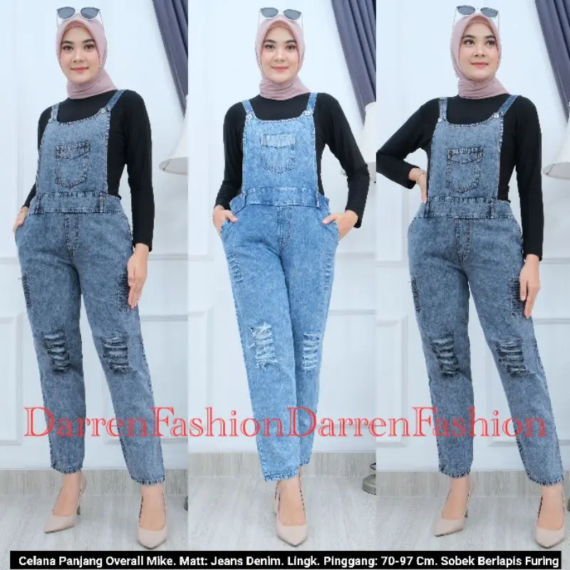 Overall Jeans Ripped Mike Snow & Solid