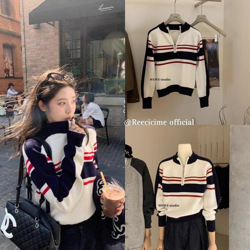 ÁO LEN KẺ STYLE KOREAN CHUẨN TAG WG.WE - @Reecicime 0