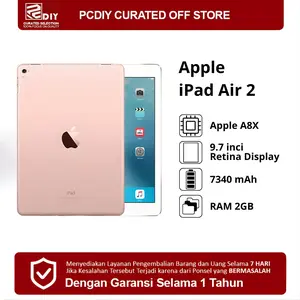 [Bekas] iPad Air 2 Apple Original - PROMO TERMURAH! Bisa COD + Garansi 7 Hari Tanpa Alasan. Jaminan Produk Ori & Support Versi iOS Tertinggi (iPadOS 15)