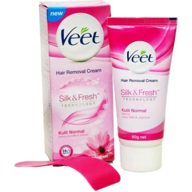 Veet Hair Removal Cream perontok bulu pink 25gr kulit mulus bersih putih bebas bau menyengat Organik Asam Amino Bebas Silikon Tanpa Pengharum 5