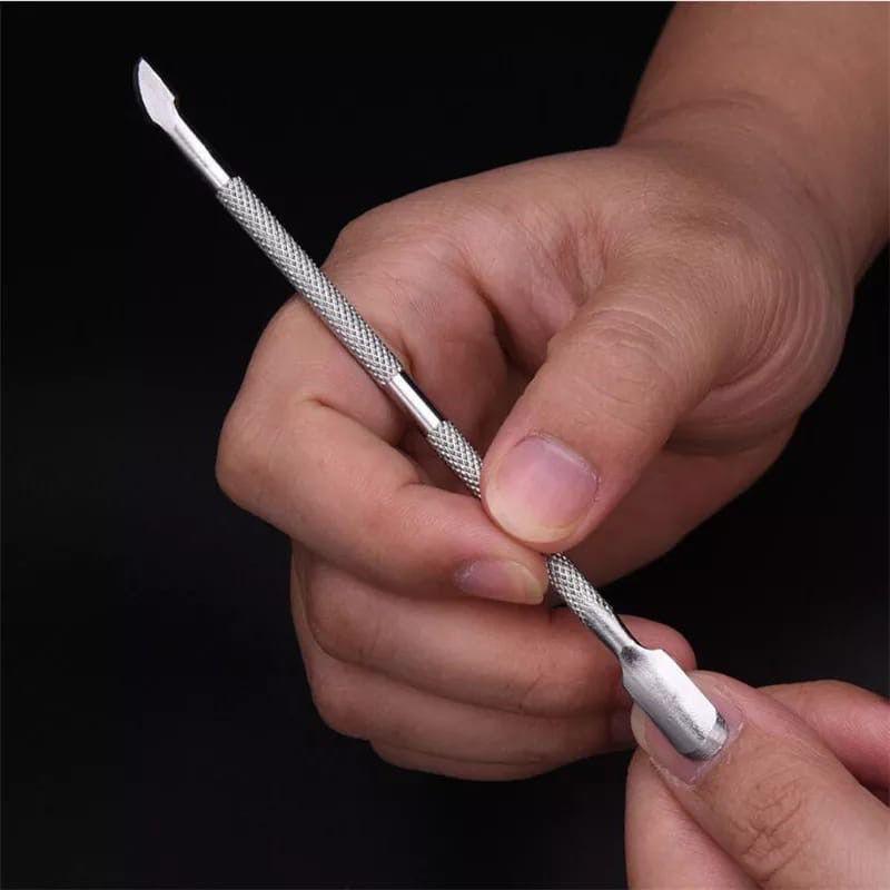 Product Introduction of Alat Pendorong Kulit Kutikula Nail Pembersih Kuku Kutikula Pusher Manicure Cuticle Pusher Stainless Steel 11