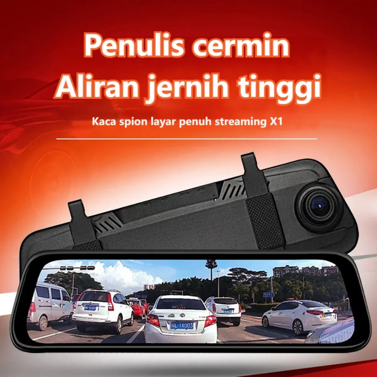 Dash Cam Mobil 10″ IPS Touch Screen 2.5K 4K + Kamera Depan Belakang ...