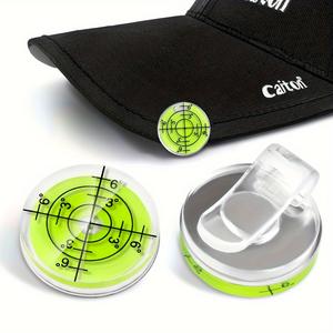 Caiton ゴルフハットクリップ マグネット式ボールマーカー＆水平器付き 初心者から上級者向けゴルフアクセサリー