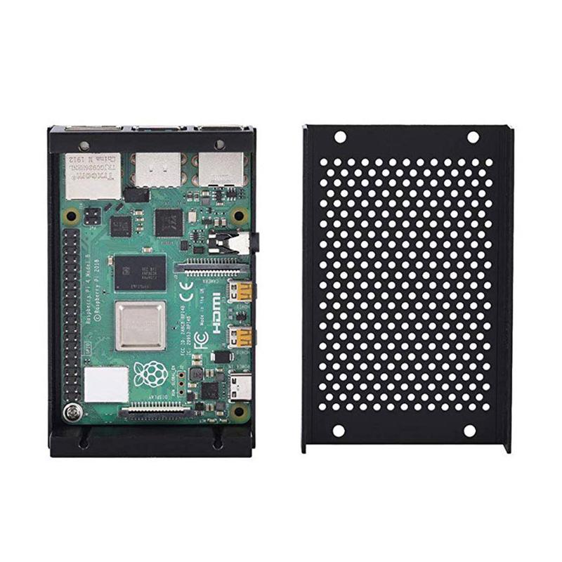 for Raspberry Pi 4B for Case Aluminum for Case RPI 4B Metal for Shell Silver Black Enclosure for RPI 4 Model B 5