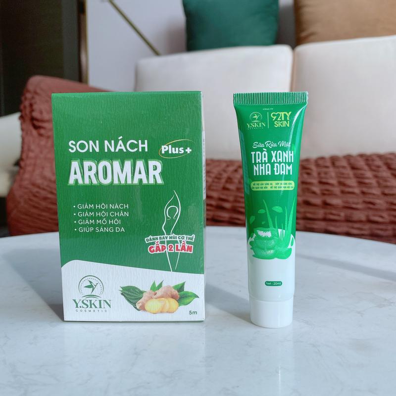 son nách AROMAR YSKIN Giảm mồ hôi Tay, Chân [Tặng SRM Mini và Serum B5 Mini]