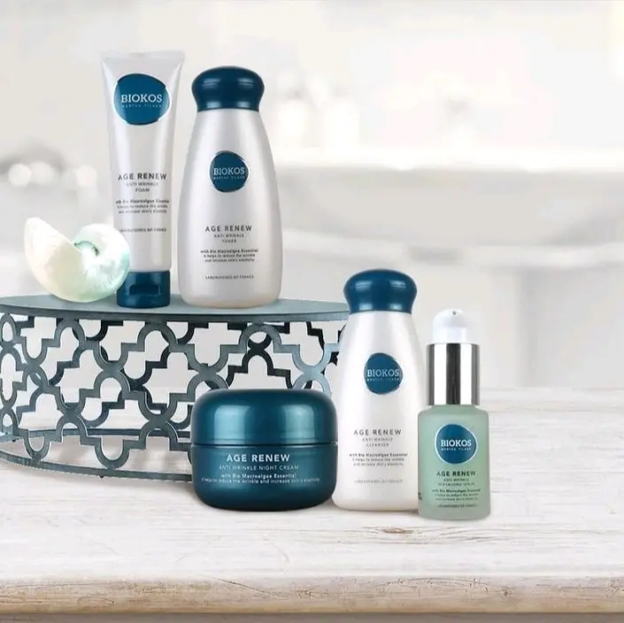 BIOKOS AGE RENEW ANTI WRINKLE DAY, NIGHT, FOAM, SERUM, Cleanser Membersihkan Kotoran Moisturizer Wajah Kerutan Masker